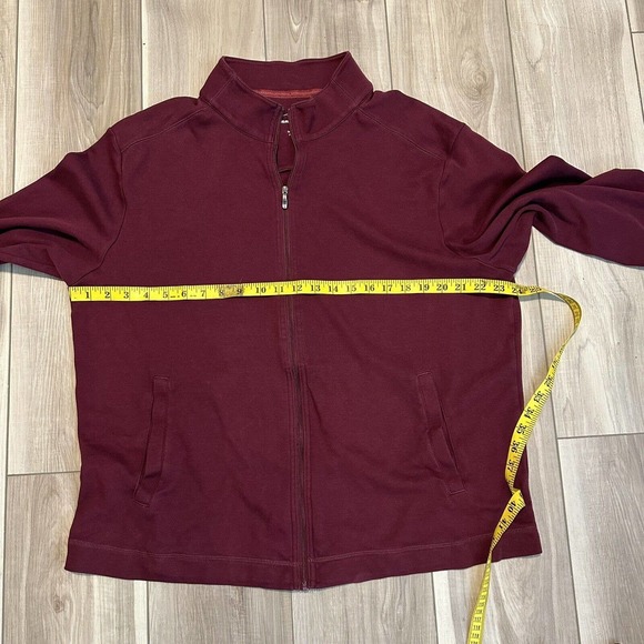 Tommy Bahama Mens Red Maroon Ravello Jersey Zip Front Casual Jacket MSRP $168 - Picture 6 of 7